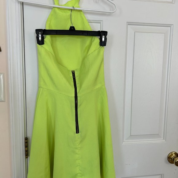 NAVEN Open Halter Neon Dress - Size 2 - Picture 3 of 5